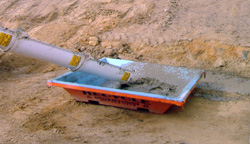 Recycle Solutions 1 yard concrete washout, disposal, dumpster, container, recycle, recycling